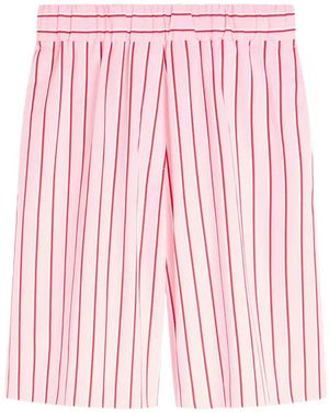 Dries Van Noten Striped Cotton Shorts - Pink