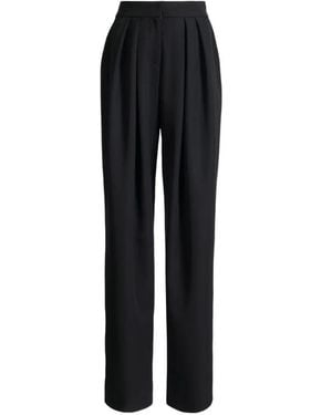 Balmain Pantalones Ajustados En Grain De Poudre - Negro