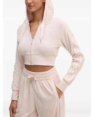 adidas Zip-up Cropped Hoodie - ホワイト