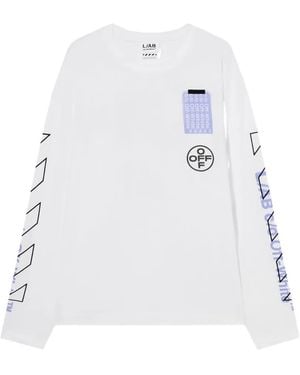LAB C.O. OFF WHITE Off Active Long-Sleeve T-Shirt - White