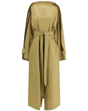 Petar Petrov Robe-Trench À Taille Ceinturée - Green