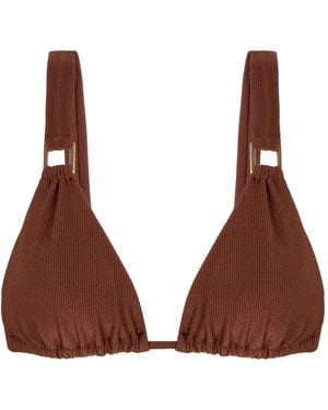 Lenny Niemeyer Lenco Ribbed Bikini Top - Brown