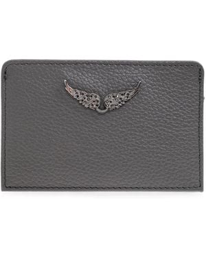 Zadig & Voltaire Zv Pass Card Holder - Gray