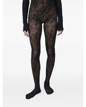 Swedish Stockings Rosa Lace Long-Sleeved Bodysuit - Black