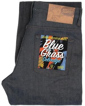 Naked & Famous Chaqueta Vaquera Groovy Guy Grass - Gris