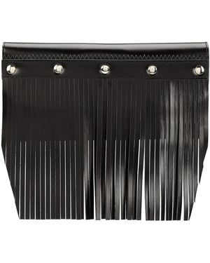 Comme des Garçons Large Fringed Studded Wallet - Black