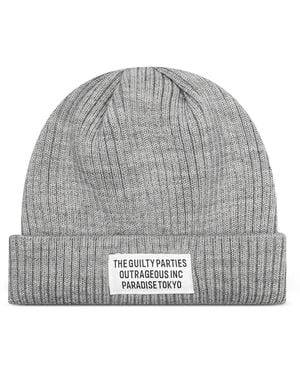 Wacko Maria Gerippte Beanie - Grau