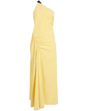 Proenza Schouler Sirena Crinkled One-Shoulder Maxi Dress - Metallic
