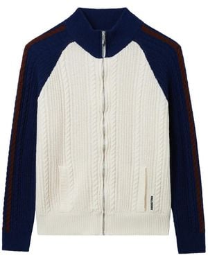 ShuShu/Tong Kabelgebreid Vest - Blauw
