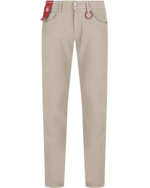 Sartoria Tramarossa Leonardo Logo-Patch Cotton Jeans - Grey