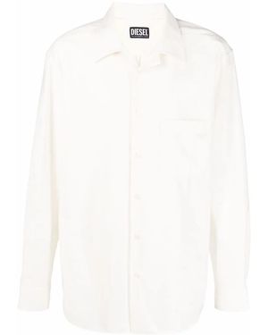 DIESEL Virgin-Wool Blend Shirt - White