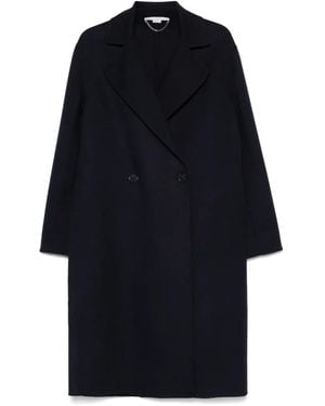 Stella McCartney Wool Double-Breasted Coat - Blue