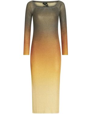 Etro Vestido Con Efecto Degradado - Amarillo