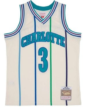 Mitchell & Ness X Nba Hornets 1988 "Rex Chapman" Striped Tank Top - Blue