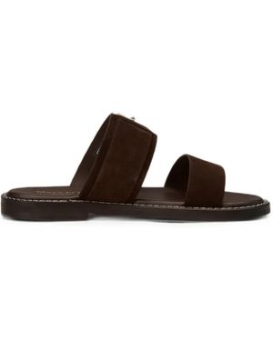 Marc O' Polo Buckle-Fastening Double-Strap Sandals - Brown