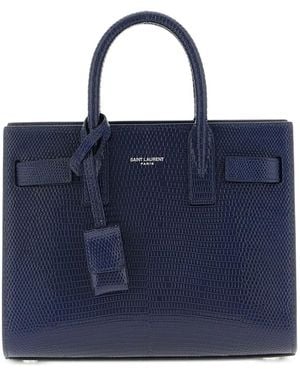 Saint Laurent Sac du Jour Handtasche - Blau