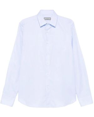 Canali Langärmeliges Hemd - Weiß