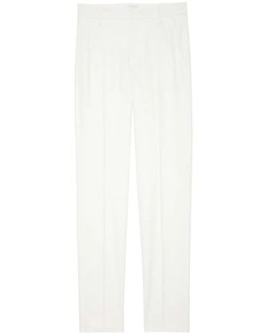 Zadig & Voltaire Prune Tapered Crepe Trousers - White