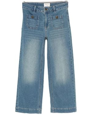 MAISON 123 Mae Cropped Jeans - Blue