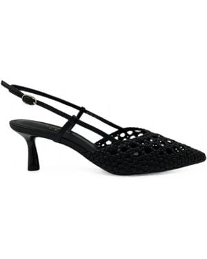 Emanuélle Vee Gewebte Slingback-Pumps - Schwarz