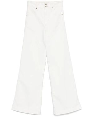 FRAME Vaqueros The Seamed Wide - Blanco