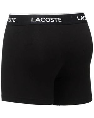 Lacoste Logo-Waistband Boxer Briefs Set (Set Of Three) - Black