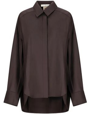DI STAVNITSER Heidi Collared Shirt - Brown