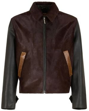 メンズ Marni レザージャケット | オンラインセールは最大40%オフ | Lyst