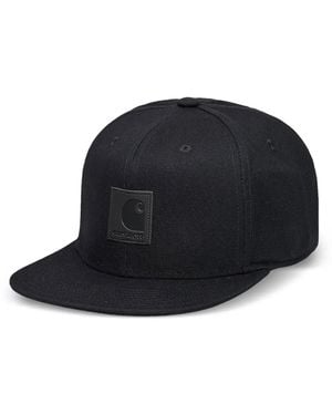Carhartt Logo-Patch Cotton Cap - Black