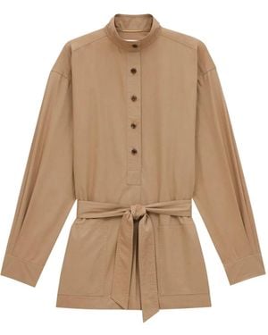 Saint Laurent Serge Cotton Tunic - Natural