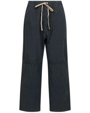 Haikure Gene Elasticated Logo-Detail Jeans - Blue