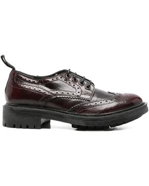 Moma Lace-Up Brogue Shoes - Brown