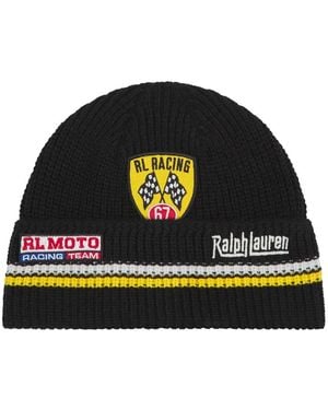 Polo Ralph Lauren Holiday Patch Beanie - Black
