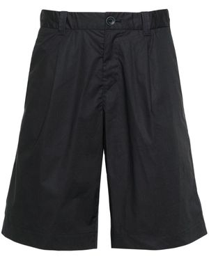 Herno Elasticated-Waistband Bermuda Shorts - Black