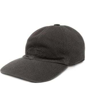 Brioni Logo-Embroidered Cap - Black