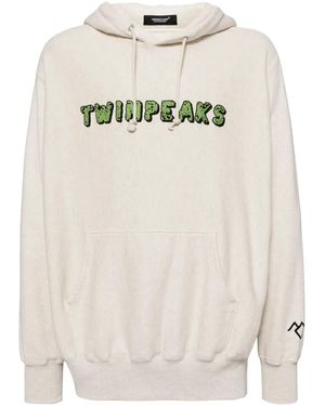 Undercover Graphic-Print Cotton Hoodie - Natural