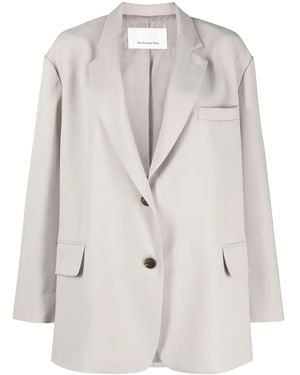 Frankie Shop Bea オーバーサイズ シングルジャケット - ナチュラル