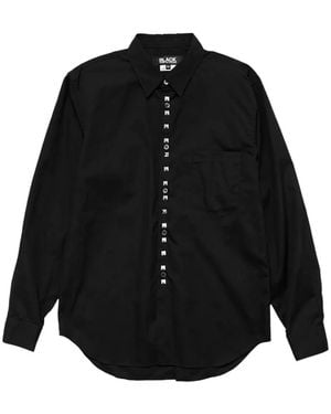 COMME DES GARÇON BLACK Camicia Con Borchie - Nero