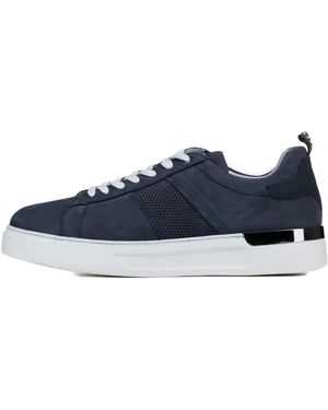Poche Paris Sneakers mit perforiertem Detail - Blau