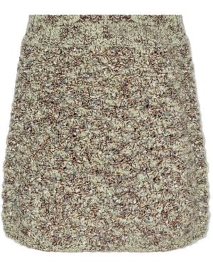 By Malene Birger Gia Bouclé Knit Mini Skirt - Natural