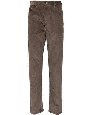 Paul Smith Pantalon En Velours Côtelé À Coupe Fuselée - Marron