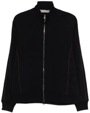 Canali Zip Trim Jumper - Black
