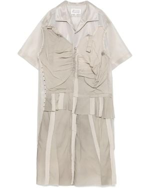 Maison Margiela Vestido midi a paneles - Neutro