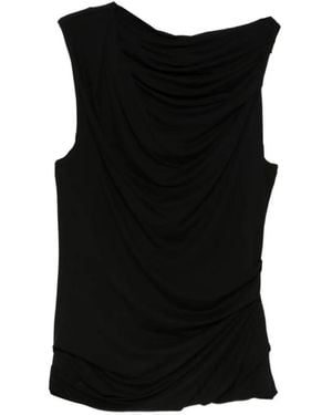 Entire studios Sleeveless Draped Top - Black