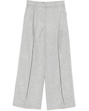 Iceberg Woven Palazzo Trousers - White