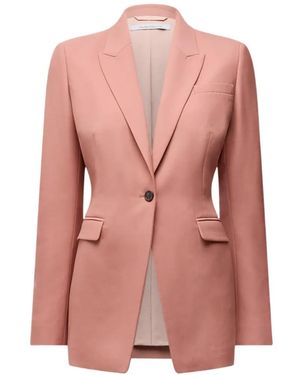 Another Tomorrow Blazer Con Solapas De Pico - Rosa