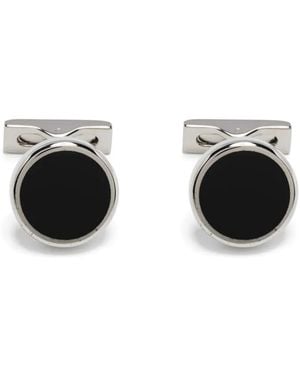 ST Dupont Round-Cut Cufflinks - Black