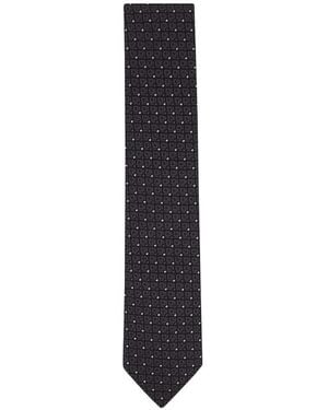 ZEGNA Geometric-Patterned Tie - Blue