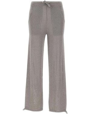 Kangra Drawstring-Waist Knitted Track Trousers - Grey