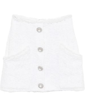 Xenia Magera Aura Tweed Skirt - White